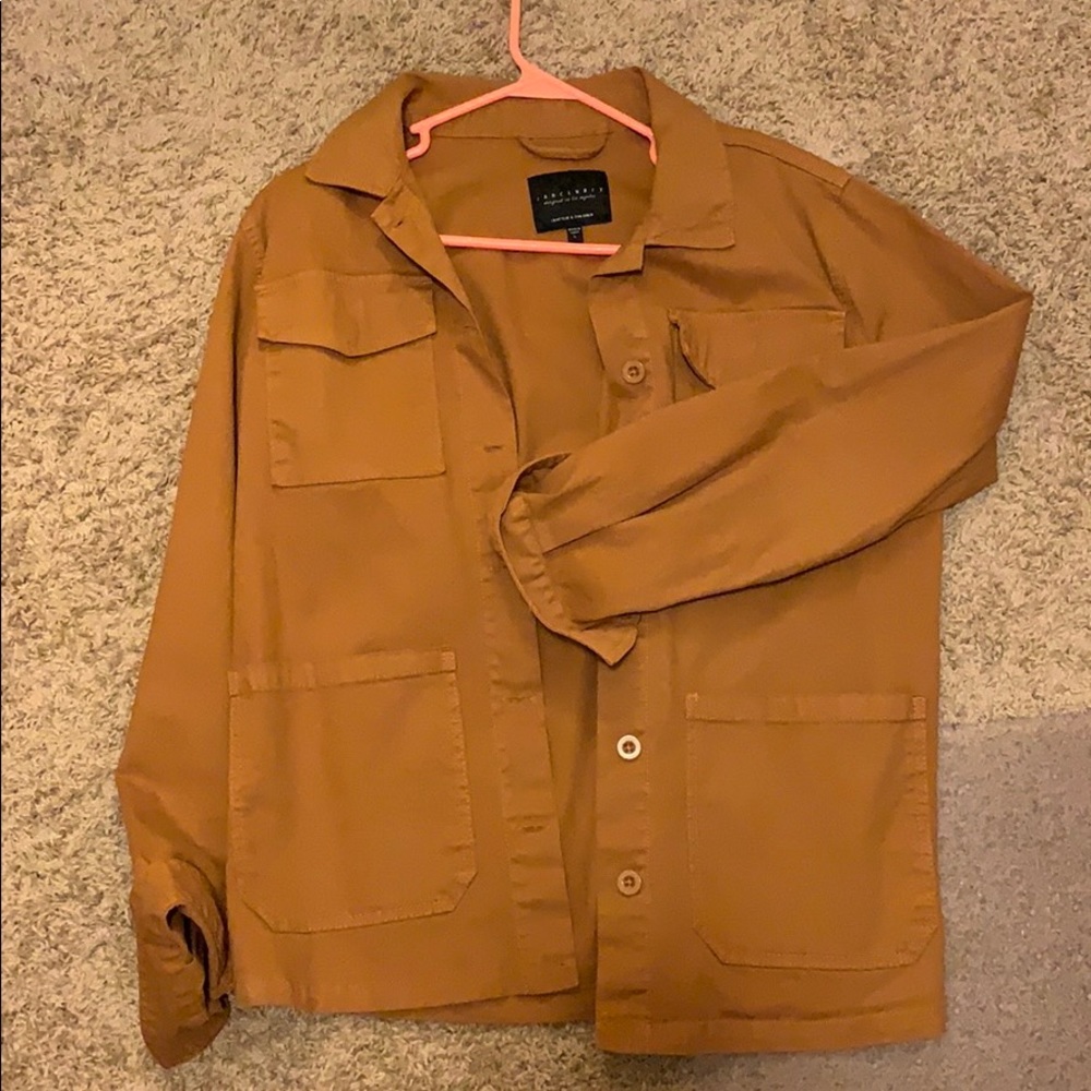 NWOT Sanctuary Orange Light Button Jacket Women L